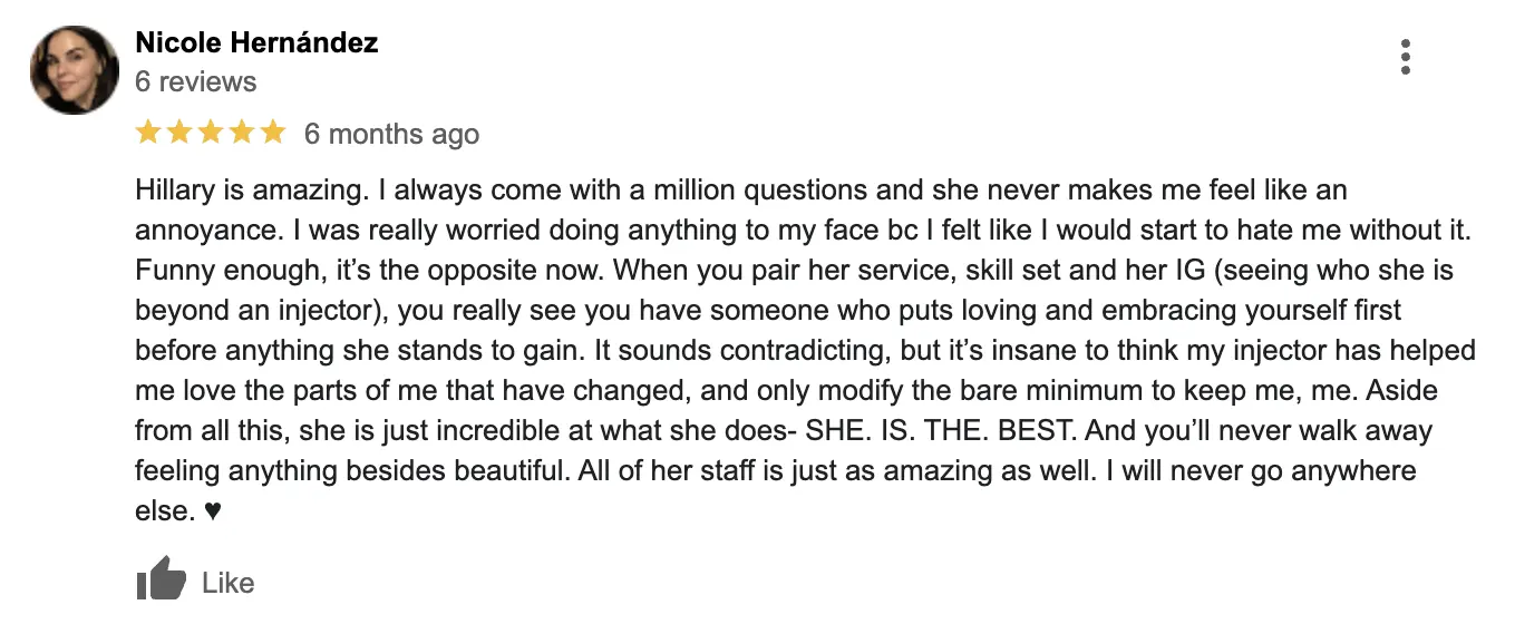 Nicole-Hernandez-reviews-Modern-SLC-Injections-Aesthetics-in-Salt-Lake-City-Utah