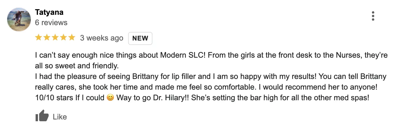 Tatyana-reviews-Modern-SLC-Injections-Aesthetics-in-Salt-Lake-City-Utah
