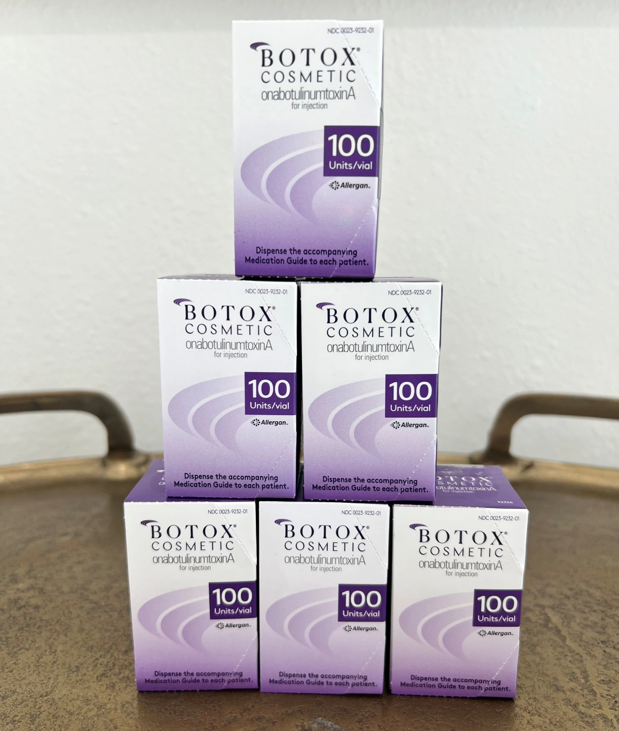 Stacked boxes of Botox in Salt Lake City at Modern SLC